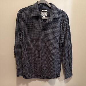 Jos. A. Bank Gray Plaid Stretch Shirt